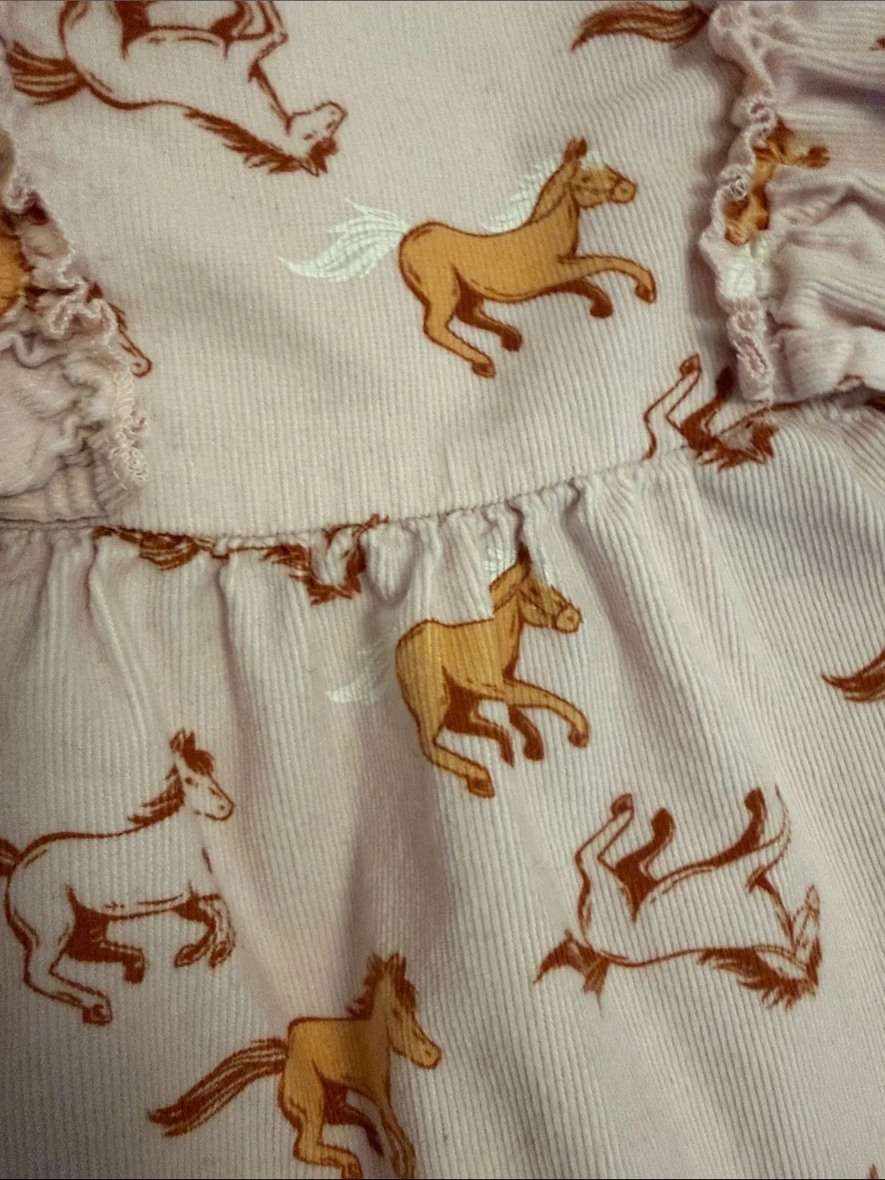 Tucker + Tate Pink Cord Horse Dress with Bloomers